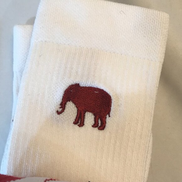 Nike Alabama Crimson Tide Football Crew Socks SX7923-990 Home/Away 2 Pair W 4-6 - Picture 8 of 9